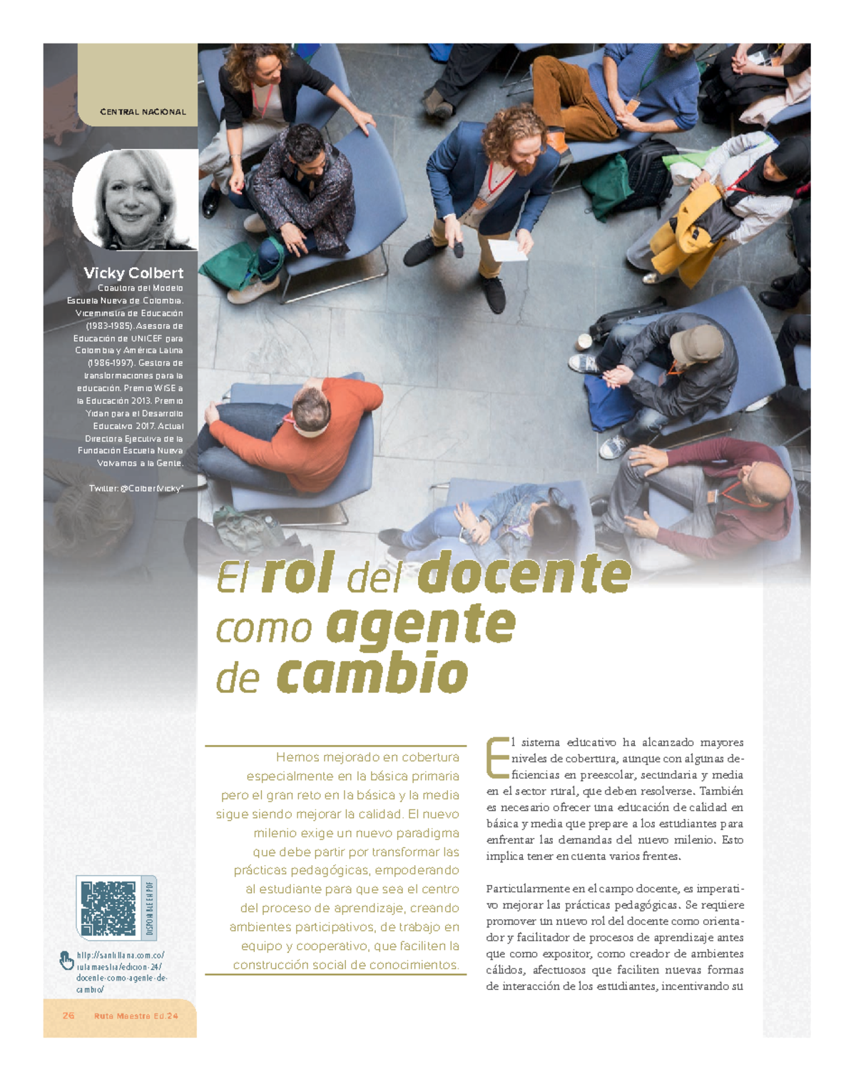 El rol del docente como agente de cambio - DISPONIBLE EN PDF E l ...
