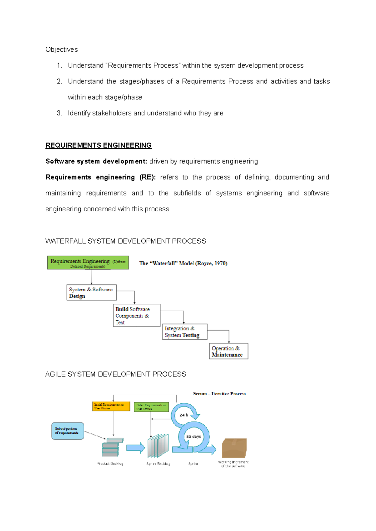 Week 2 - Requirements Process Full Lecture Notes - 031269 - Studocu
