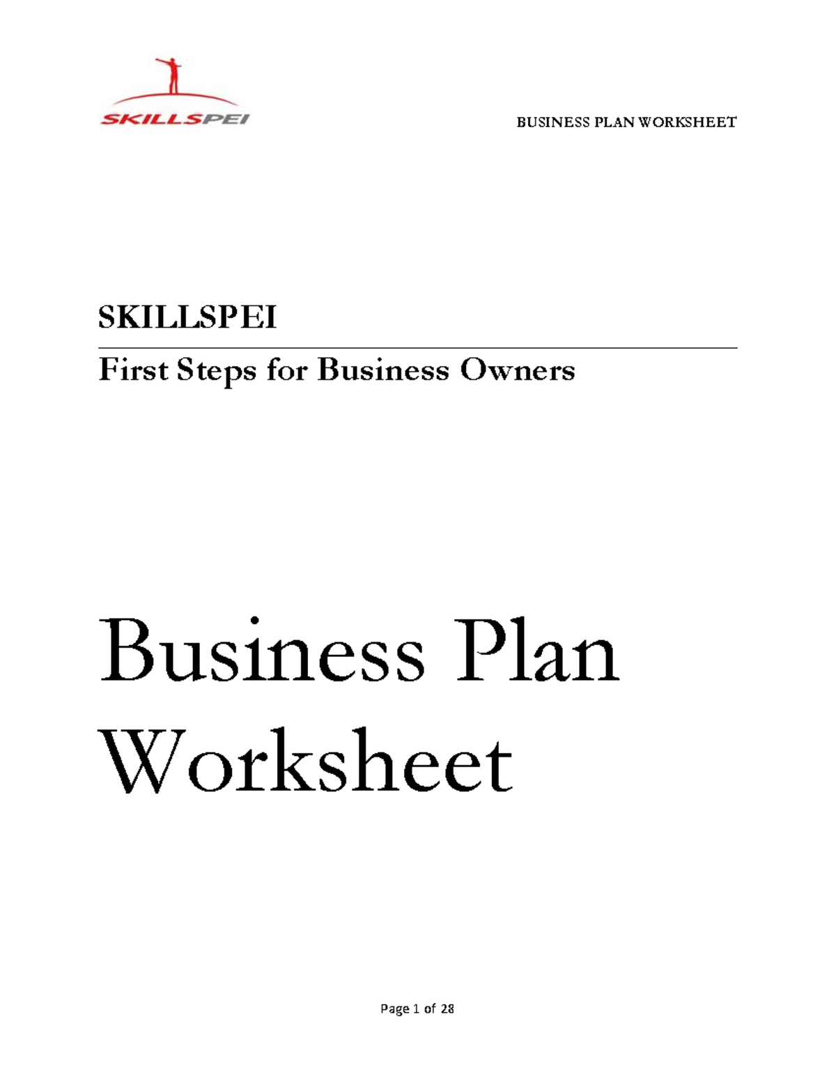 skills pei business plan