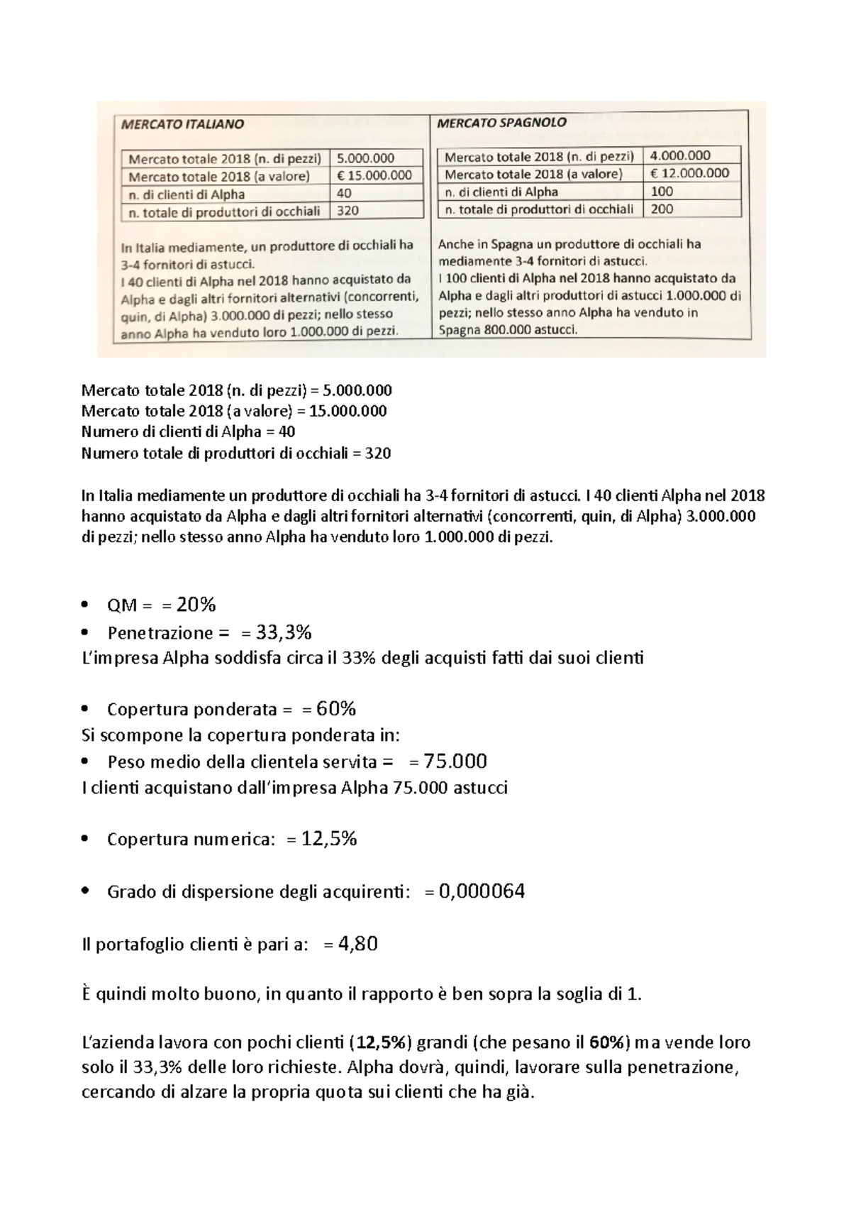 Es EGI - esercizio primo parziale economia e gestione delle imprese ...