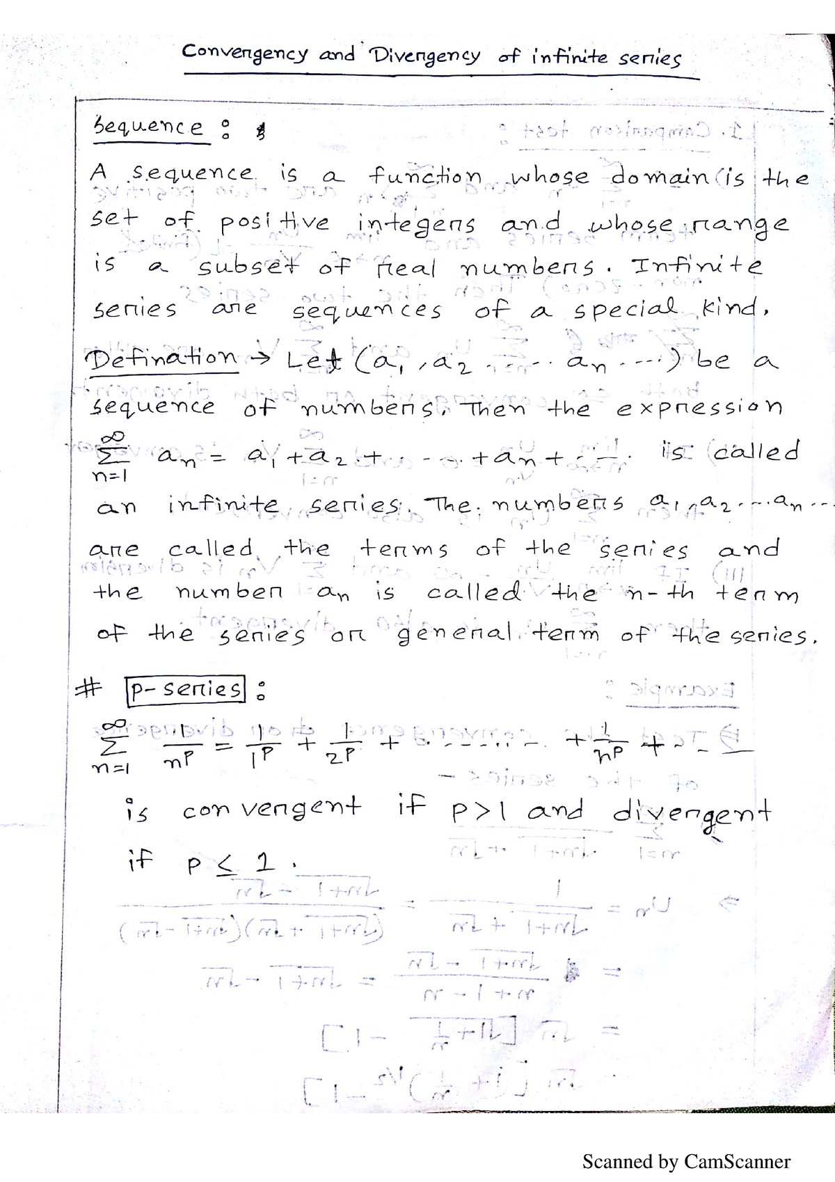 Convergence-Divergence - physics 101 - Studocu