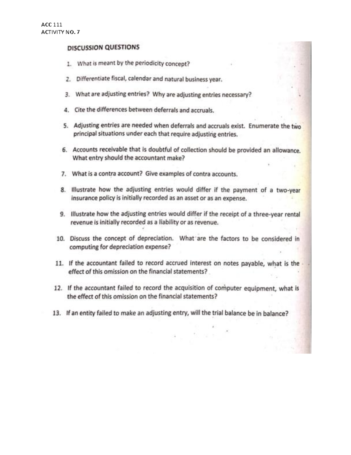 Activity-7 - Activity - Strategic Management - ACC ACTIVITY NO. ACC ...