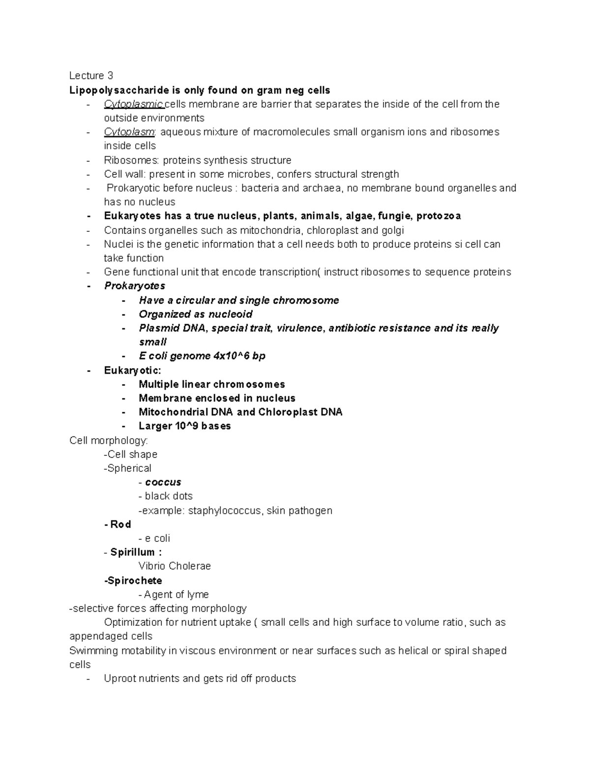 Lecture 3 - Dr, S - Lecture 3 Lipopolysaccharide is only found on gram ...