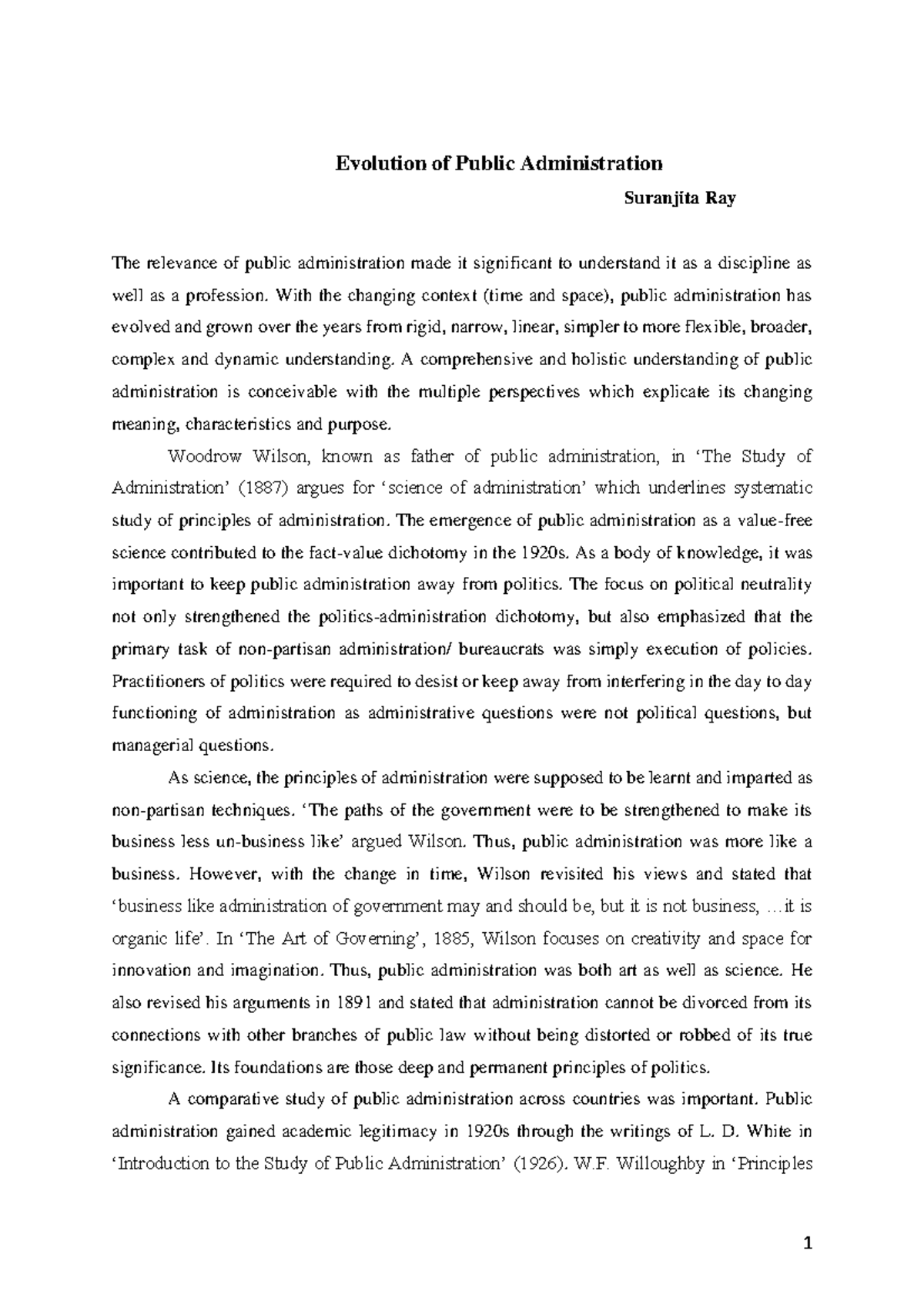 Evolution of Public Administration 231209 100307 - Evolution of Public ...