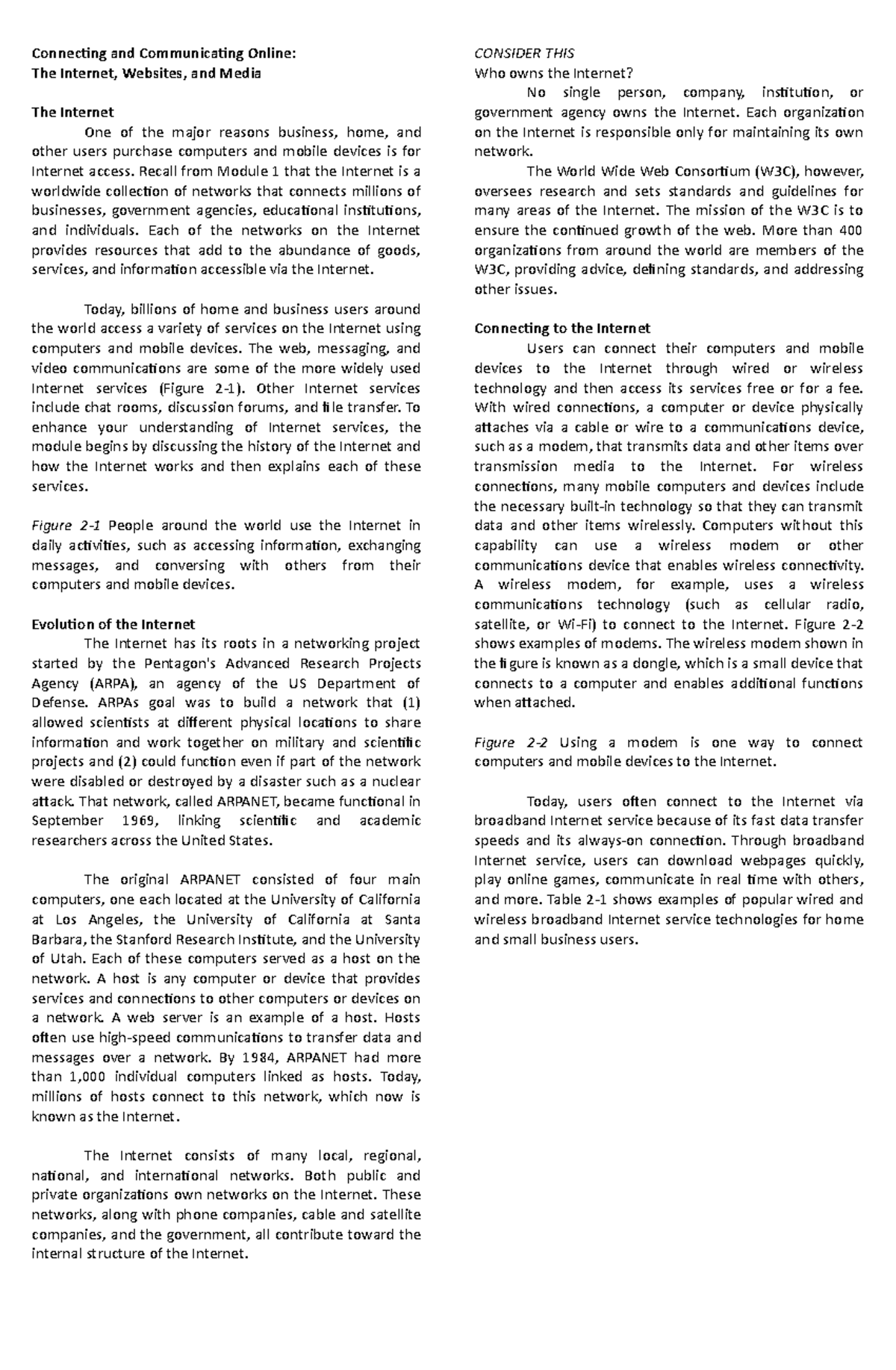 Chapter 2 Business Law 101 Lecture Notes Connecting And Communicating Online The Internet Chapter 2 Business Law 101 Lecture Notes Connecting And Communicating Online The Internet