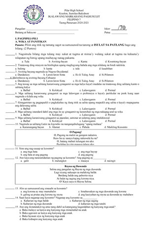 FIL10-Q4-MOD4 - Learning Materials - Filipino Ikaapat Na Markahan ...