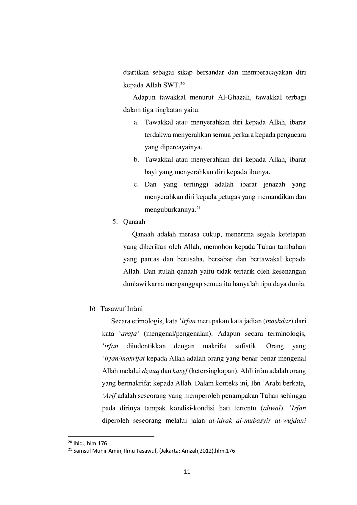 12. Tasawuf Irfani, Akhlaki, Dan Falsafi HES1G - 11 Diartikan Sebagai ...