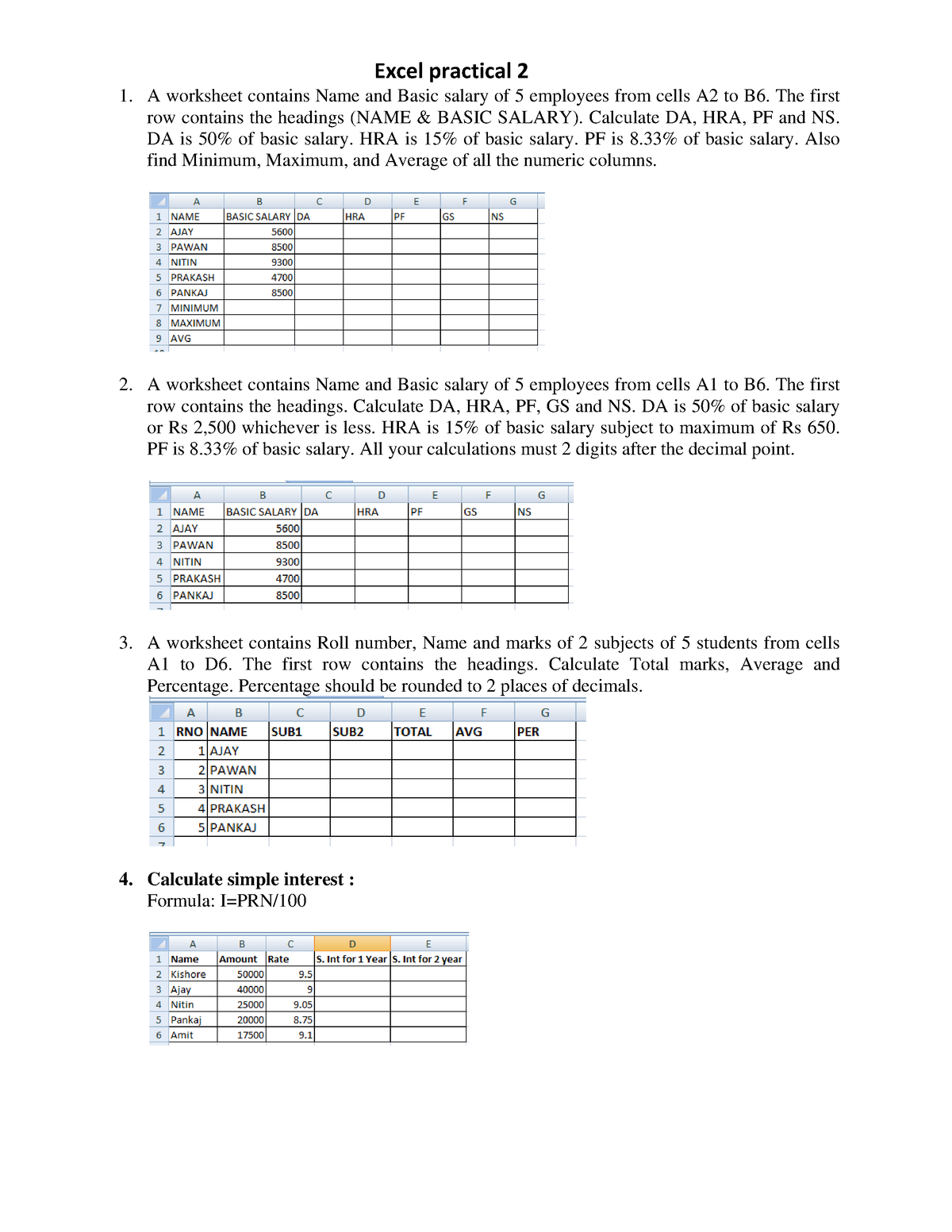 excel-practical-2-excel-practical-2-a-worksheet-contains-name-and