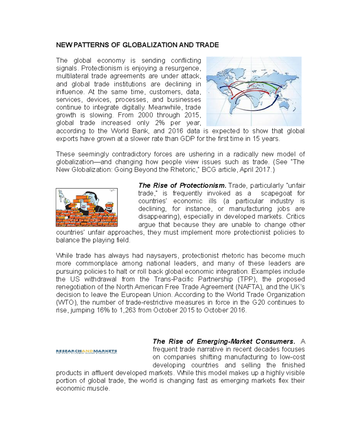 Globalization and Business Administration - NEW PATTERNS OF ...
