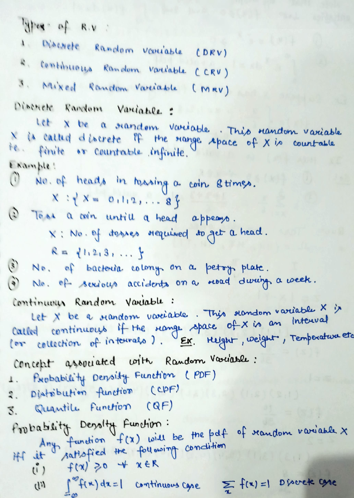 Random variables and distribution functions mathematics studocu