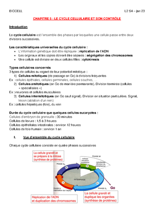 Chapitre IV La différenciation cellulaire Chapitre 4 La