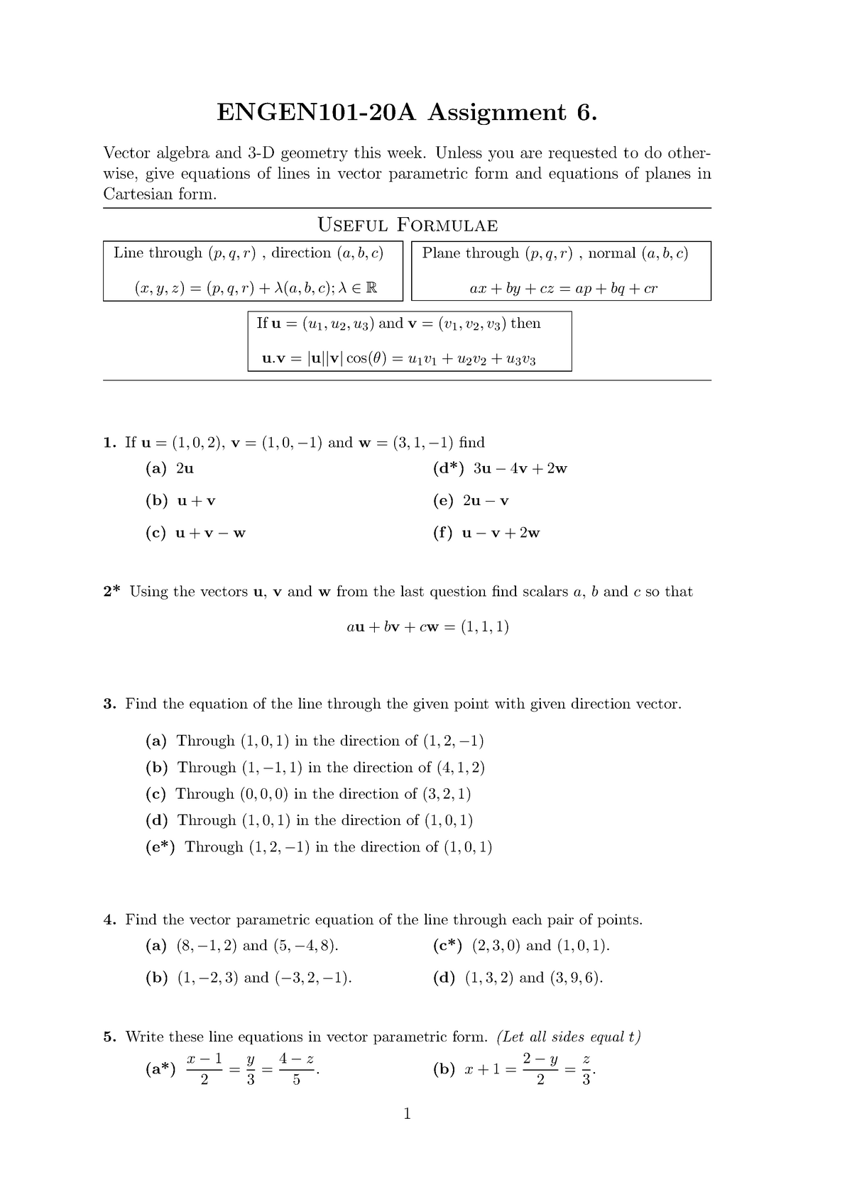 Engen 101 a Assignment 6 Questions Studocu