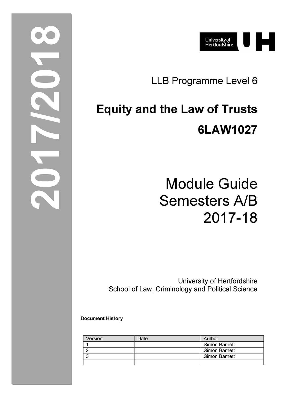 Equity Module Guide 2017 18 Herts Studocu - 