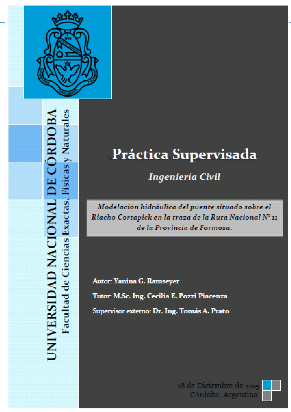 Informe Practica Supervisada-YRamseyer - ModelaciÛn Hidr·ulica Del ...