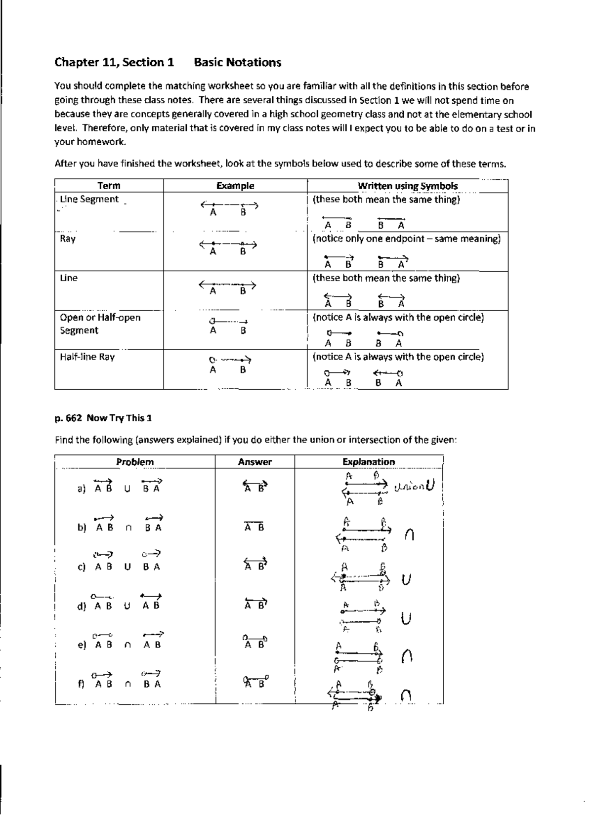 Chapter 11, Section 1 Class Notes - Chapter 11, Section 1 Basic ...
