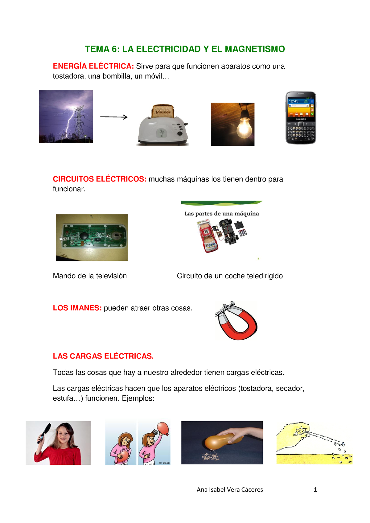 La Electricidad Y El Magnetismo Tema 6 La Electricidad Y El Magnetismo EnergÍa ElÉctrica 4964