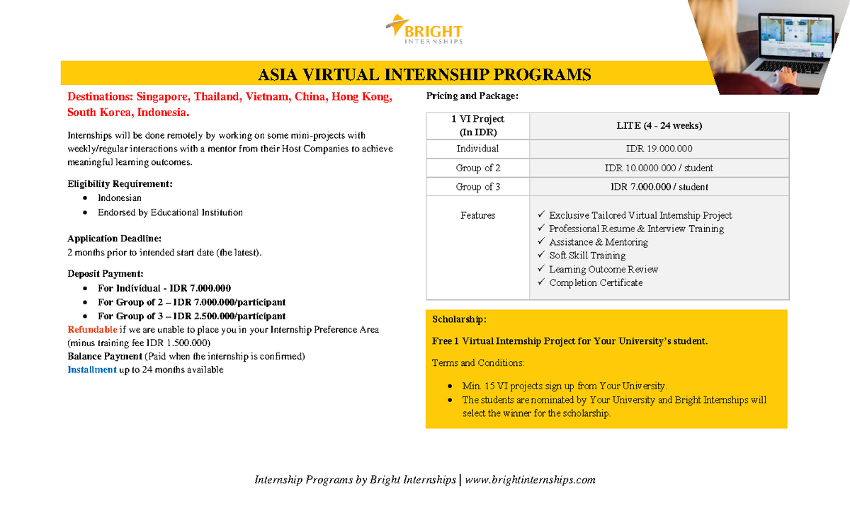 Asia Virtual Internship - Internship Programs By Bright Internships ...