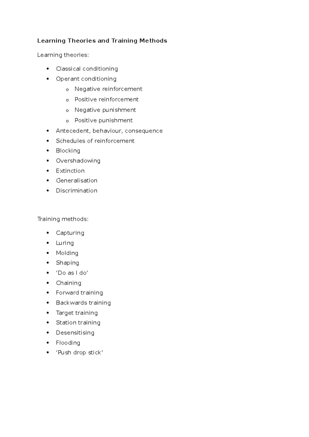 Learning Theories and Training Methods - Learning Theories and Training ...