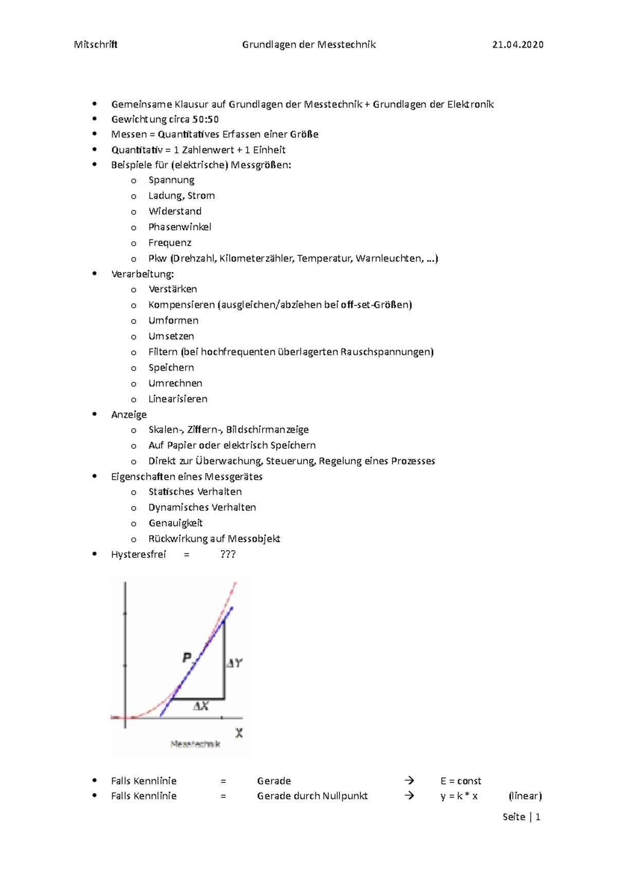 Mitschrift 2020 04 21 GMT - Mitschrift Grundlagen Der Messtechnik 21 ...