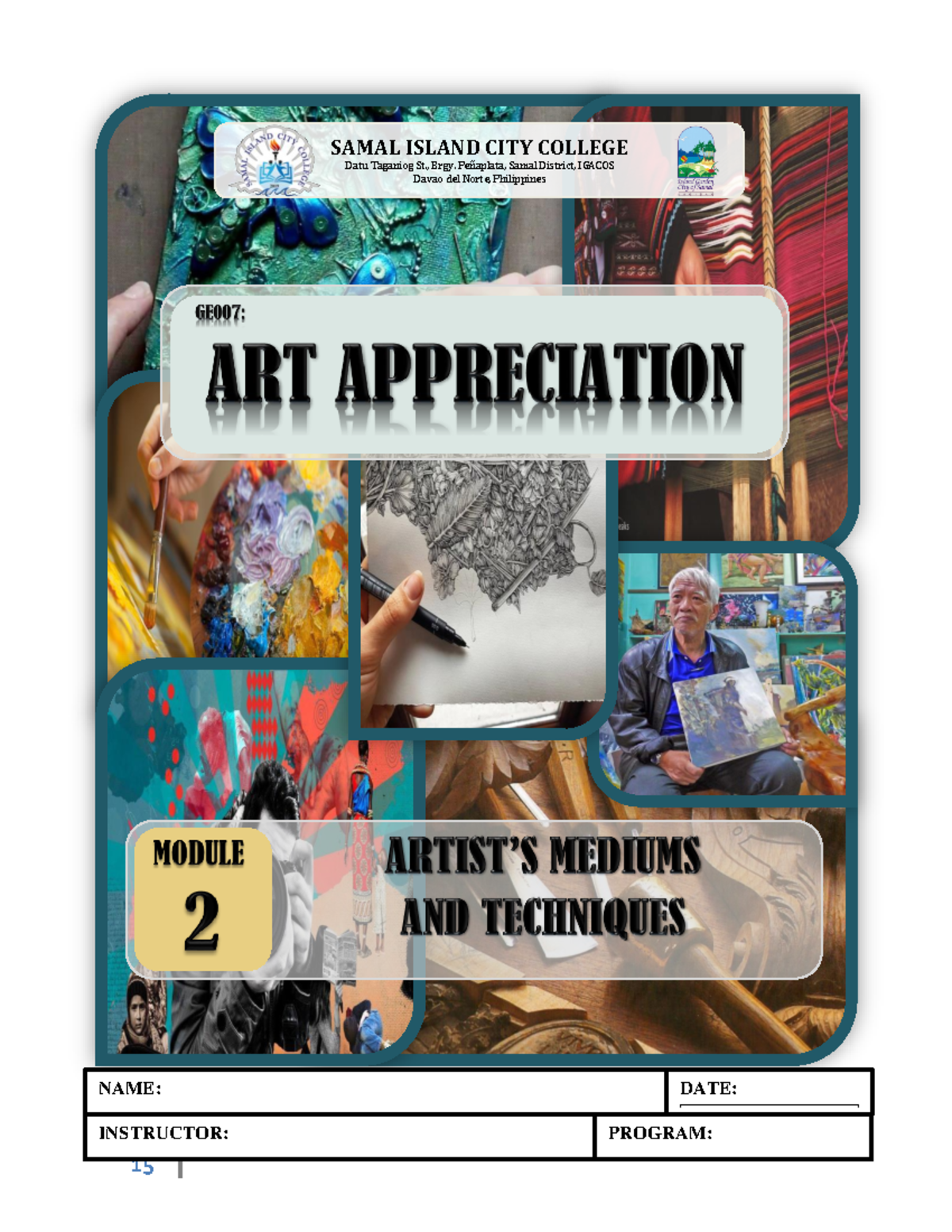 Art App Module Midterm - ####### NAME: ####### INSTRUCTOR: ####### DATE ...