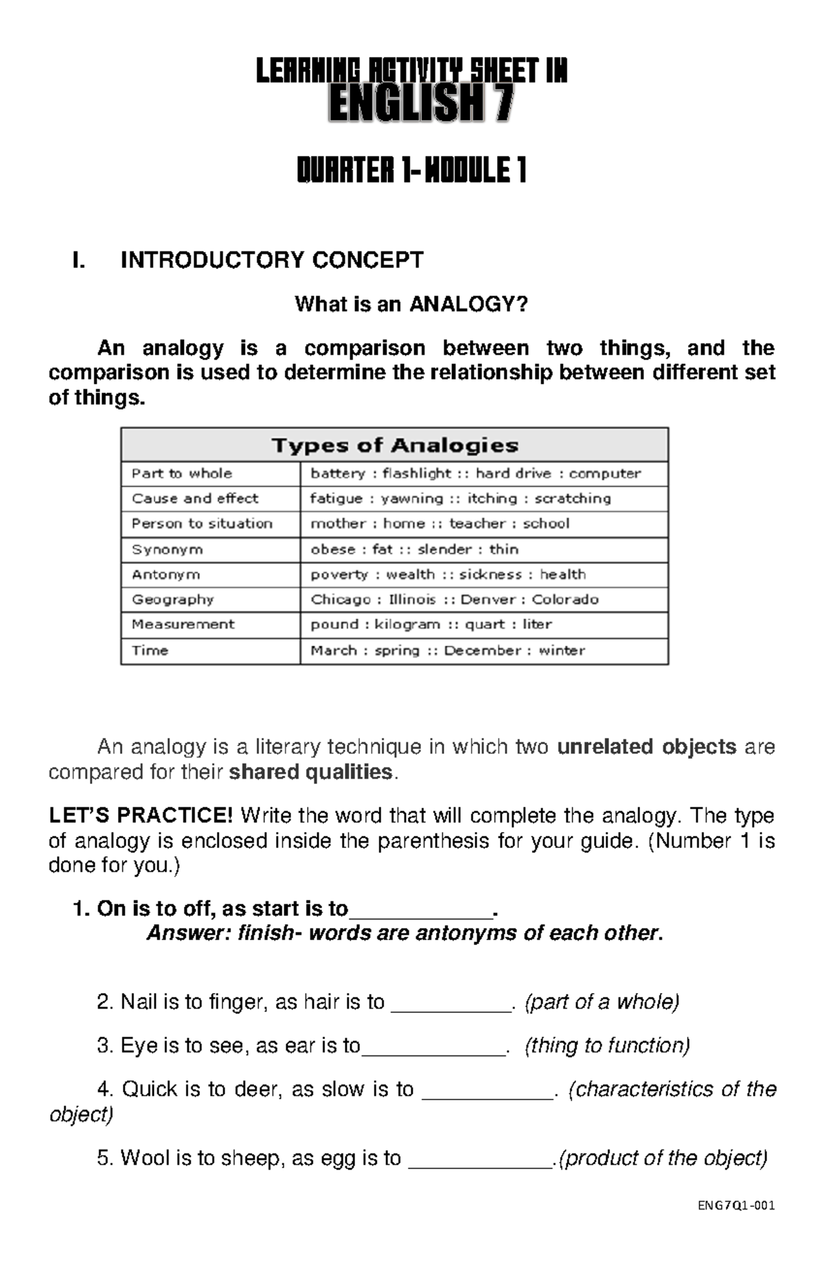 las-1-analogy-1st-quarter-grade-7-i-introductory-concept-what-is-an