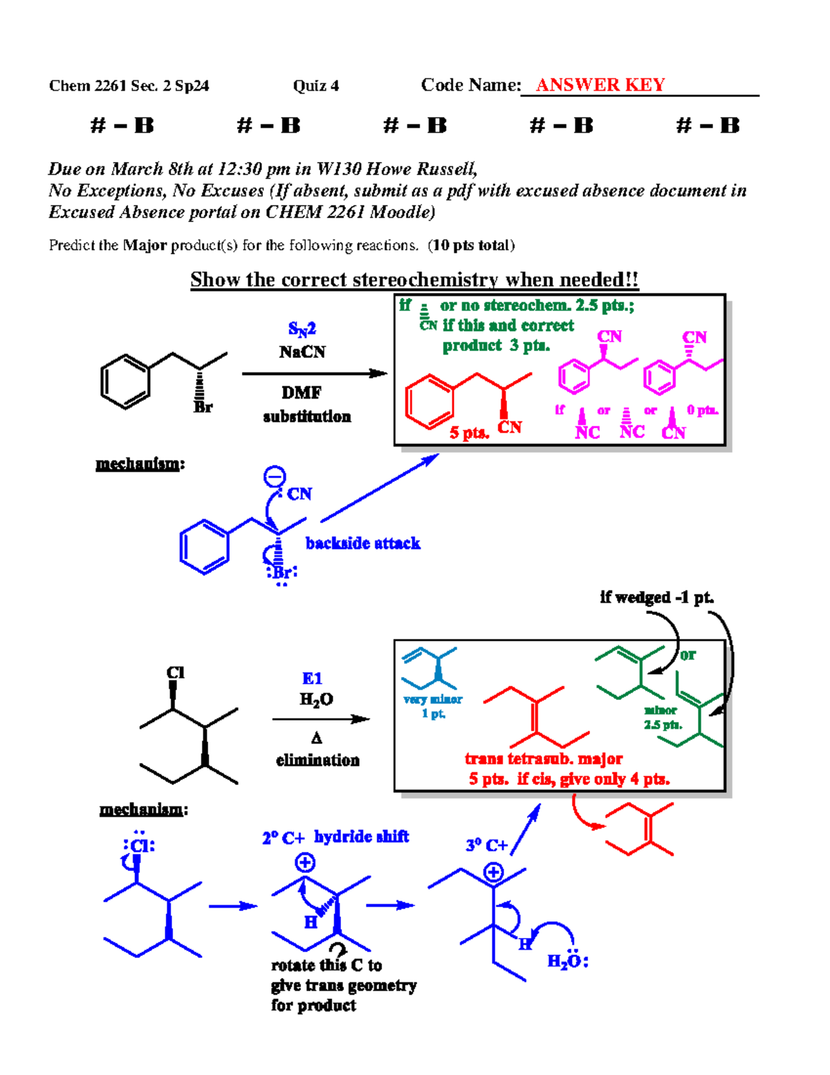 Quiz4V1-V6Sp24AK - Exam 2 - # – B # – B # – B # – B # – B Due On March ...