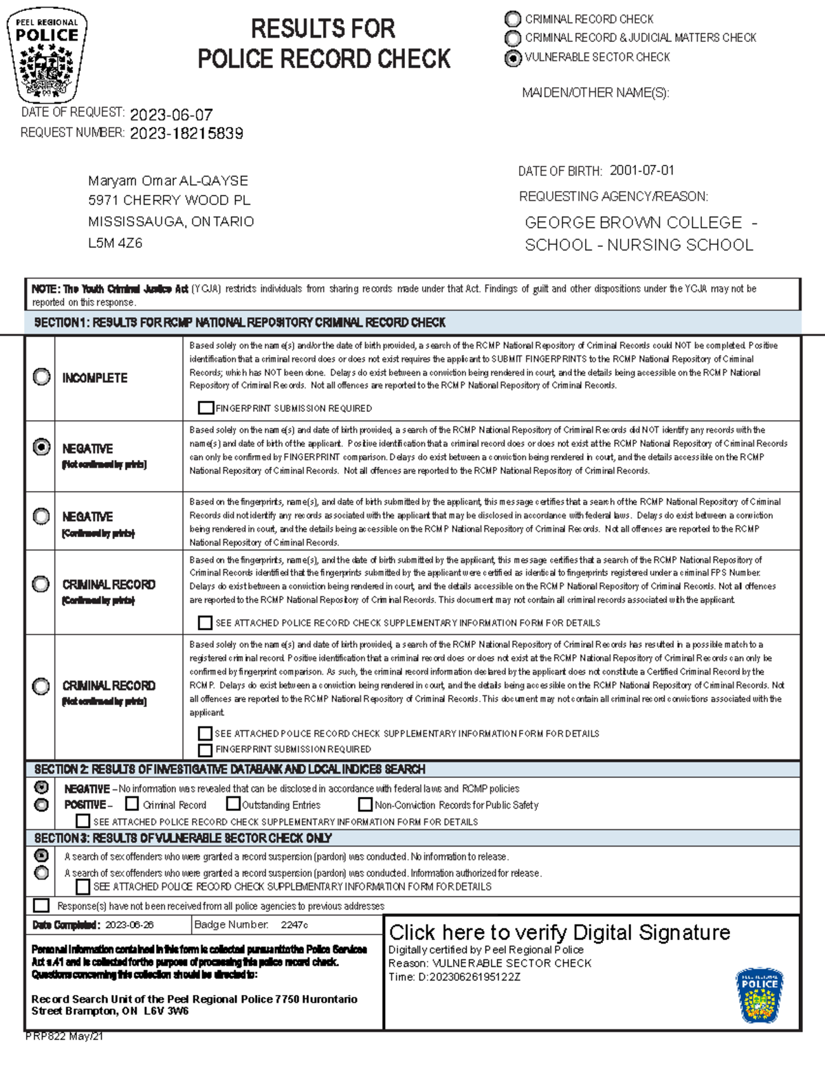 BKG 18215839 2023 06 26 15 21 16 418 - RESULTS FOR POLICE RECORD CHECK ...