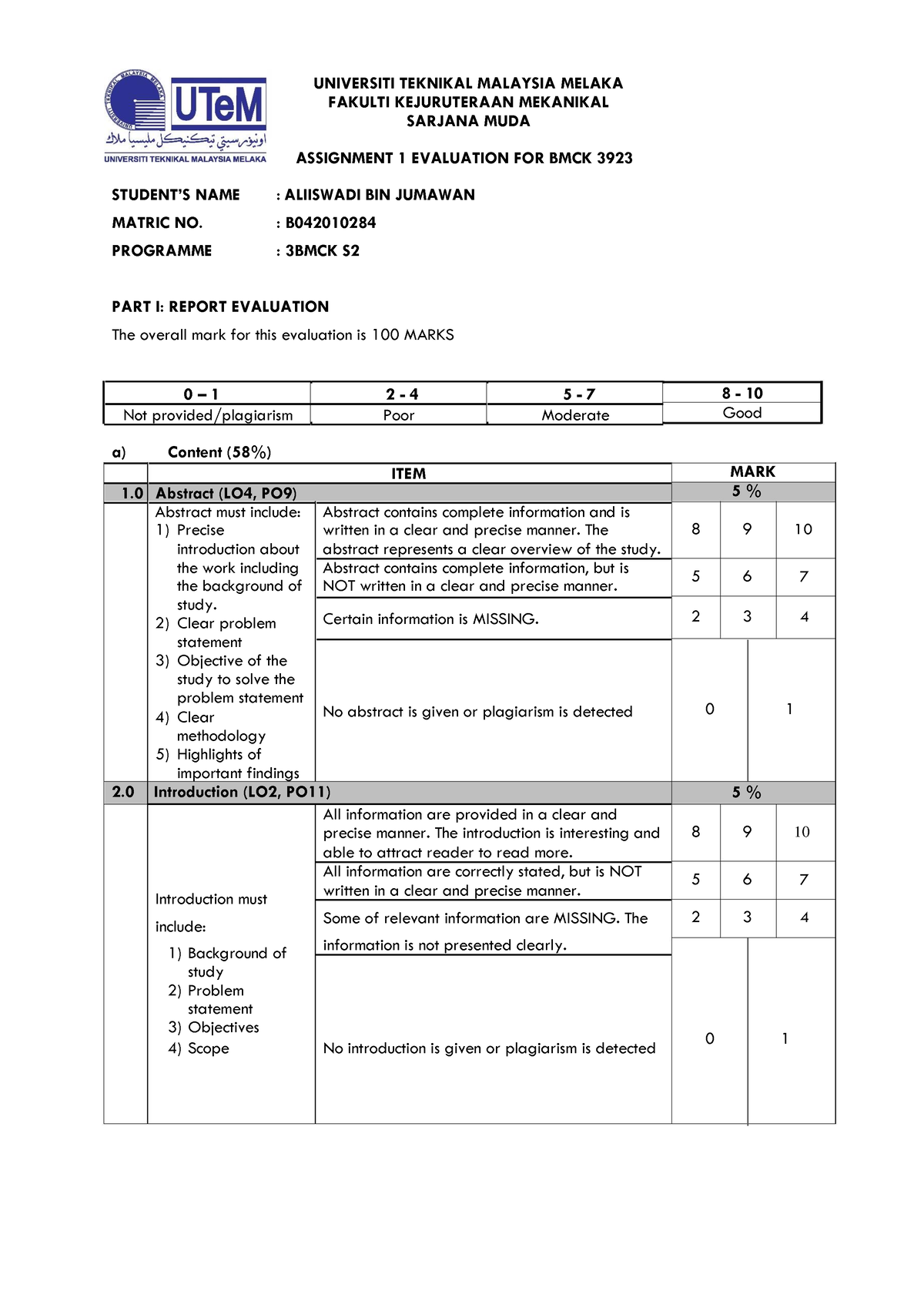 Individual Assignment B042010 284 VD - UNIVERSITI TEKNIKAL MALAYSIA ...