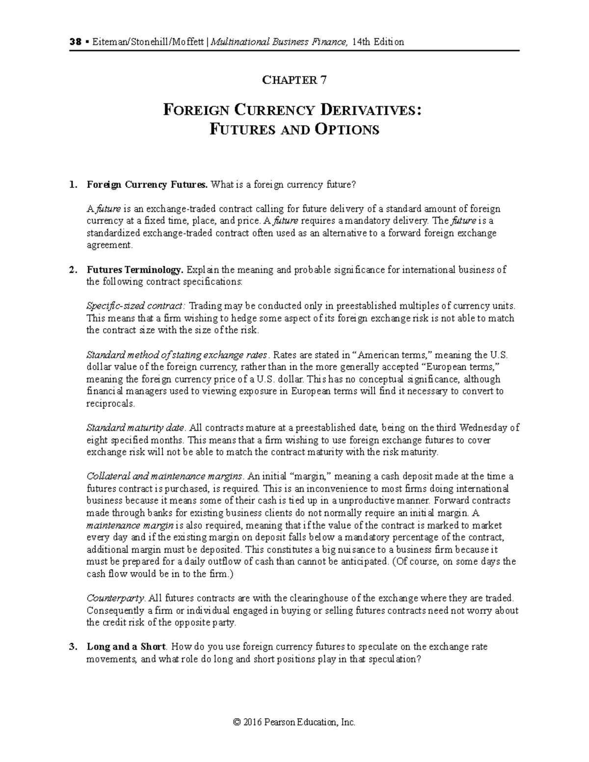 Chap07 Ques MBF14e   Chapter 07 End Of The Chapter Question Answer For