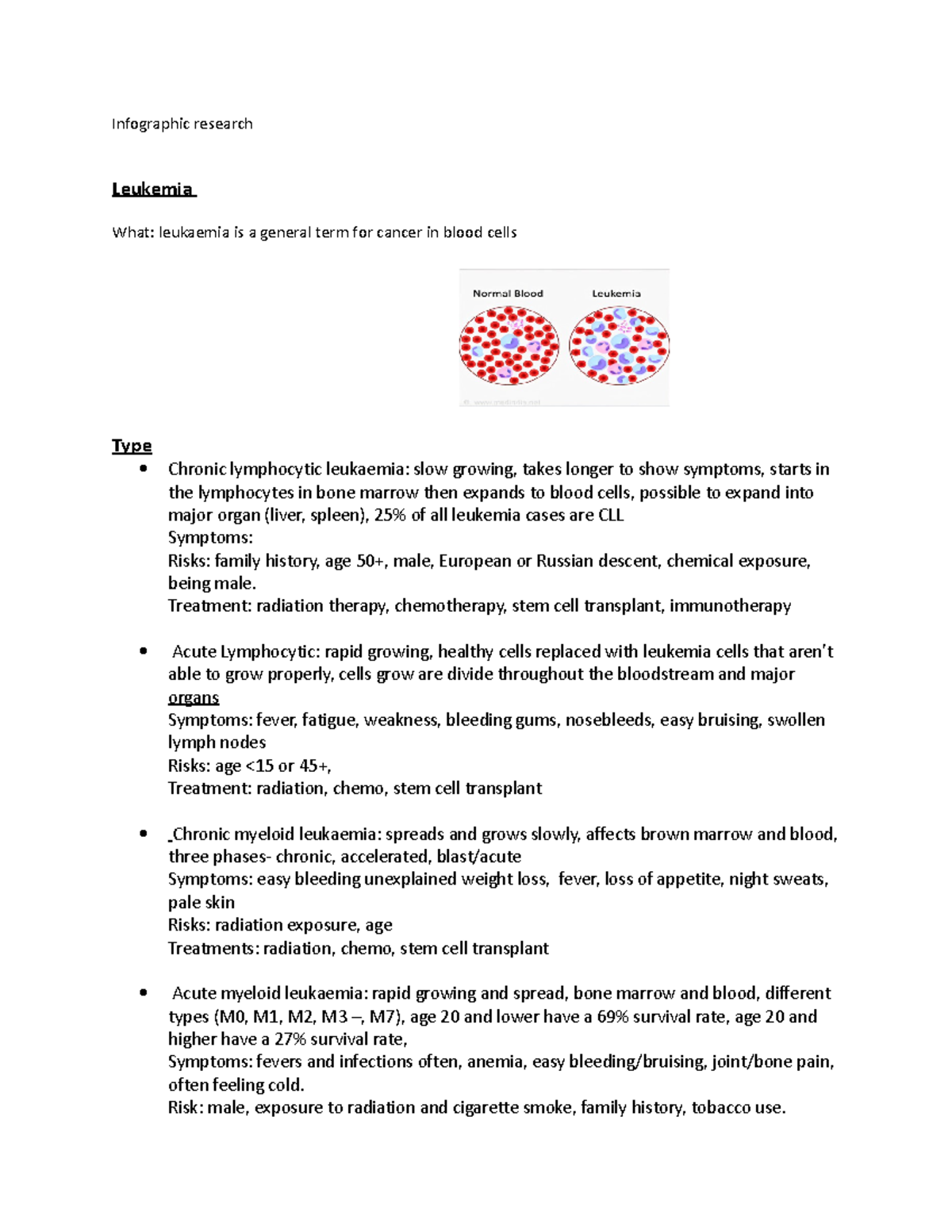 Leukemia Research - What is leukaemia - ####### Infographic research ...