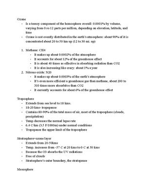 Geography Midterm review - What are the layers of the atmosphere ...