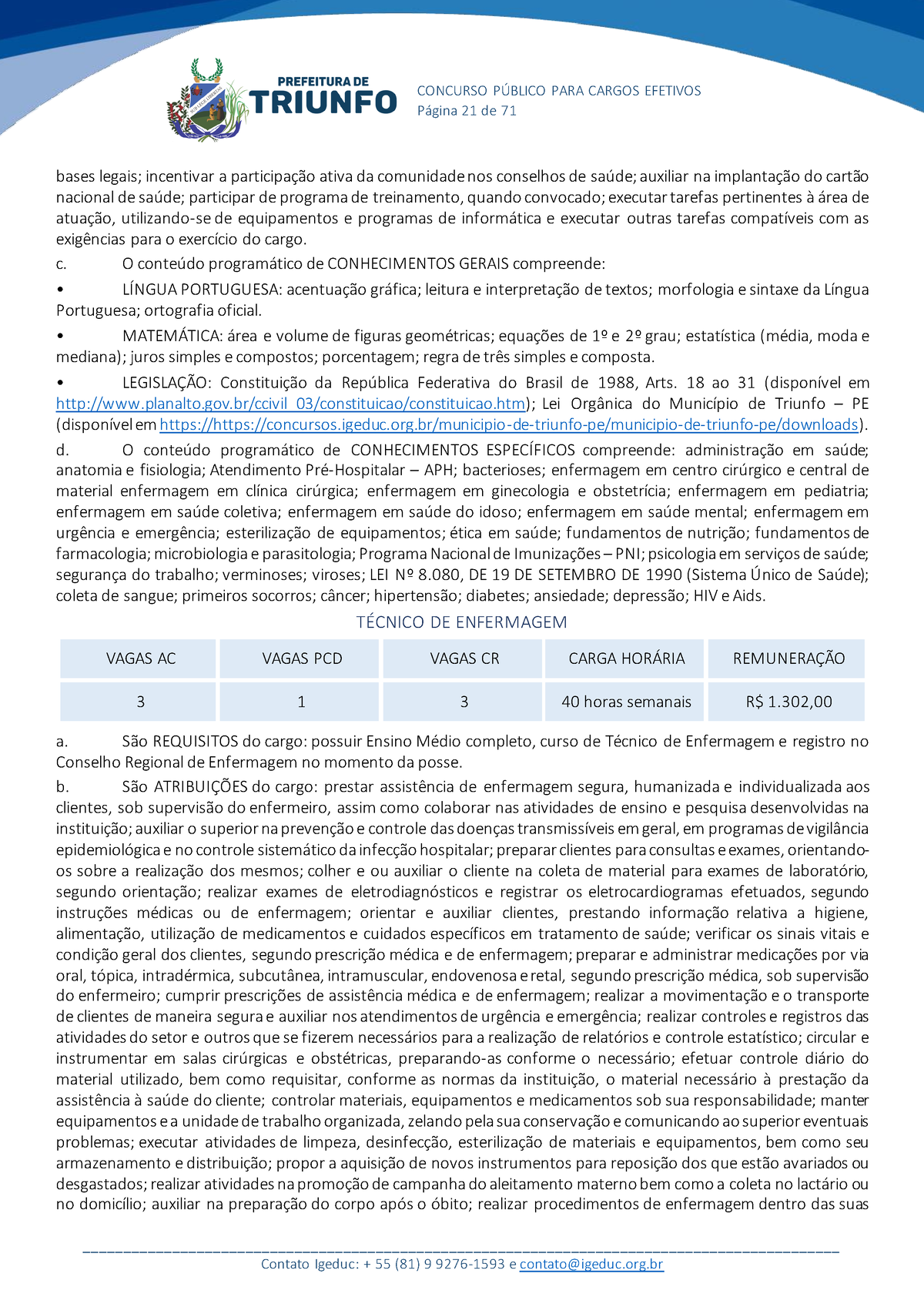 F A Bf A Ec A F Feb Cd E Concurso Pblico Para Cargos Efetivos Pgina De Contato