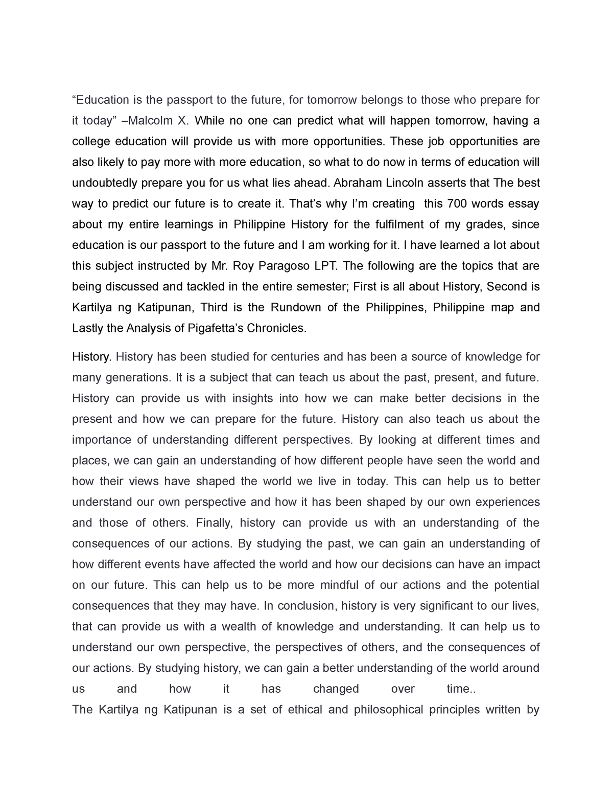 passport essay in english