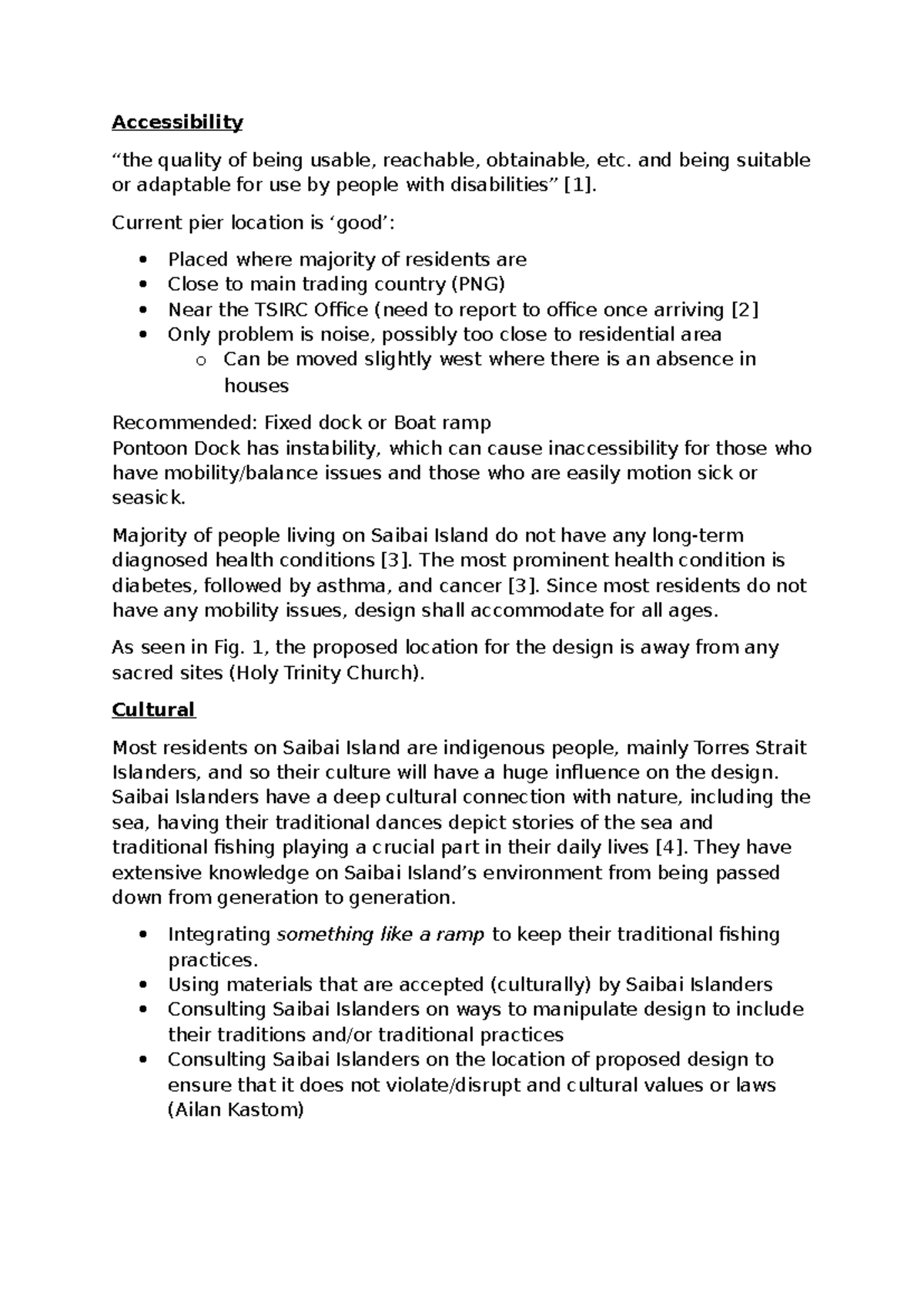 Other - Notes - Accessibility “the quality of being usable, reachable ...