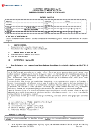 BDI-II - BDI-II - EVALUACIÓN DEL INVENTARIO BDI-II Prueba valorada en ...