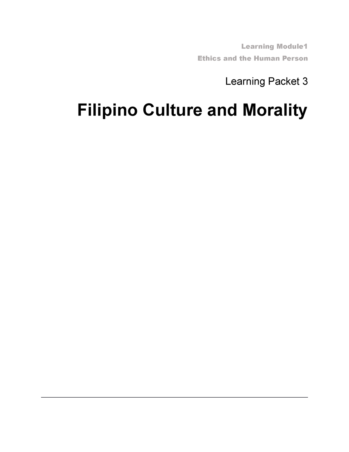 filipino morality essay