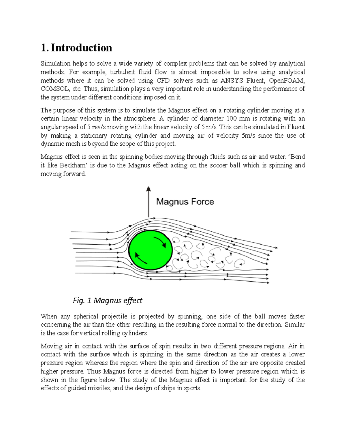 Soccer Physics: CFD Analysis of the Magnus Effect