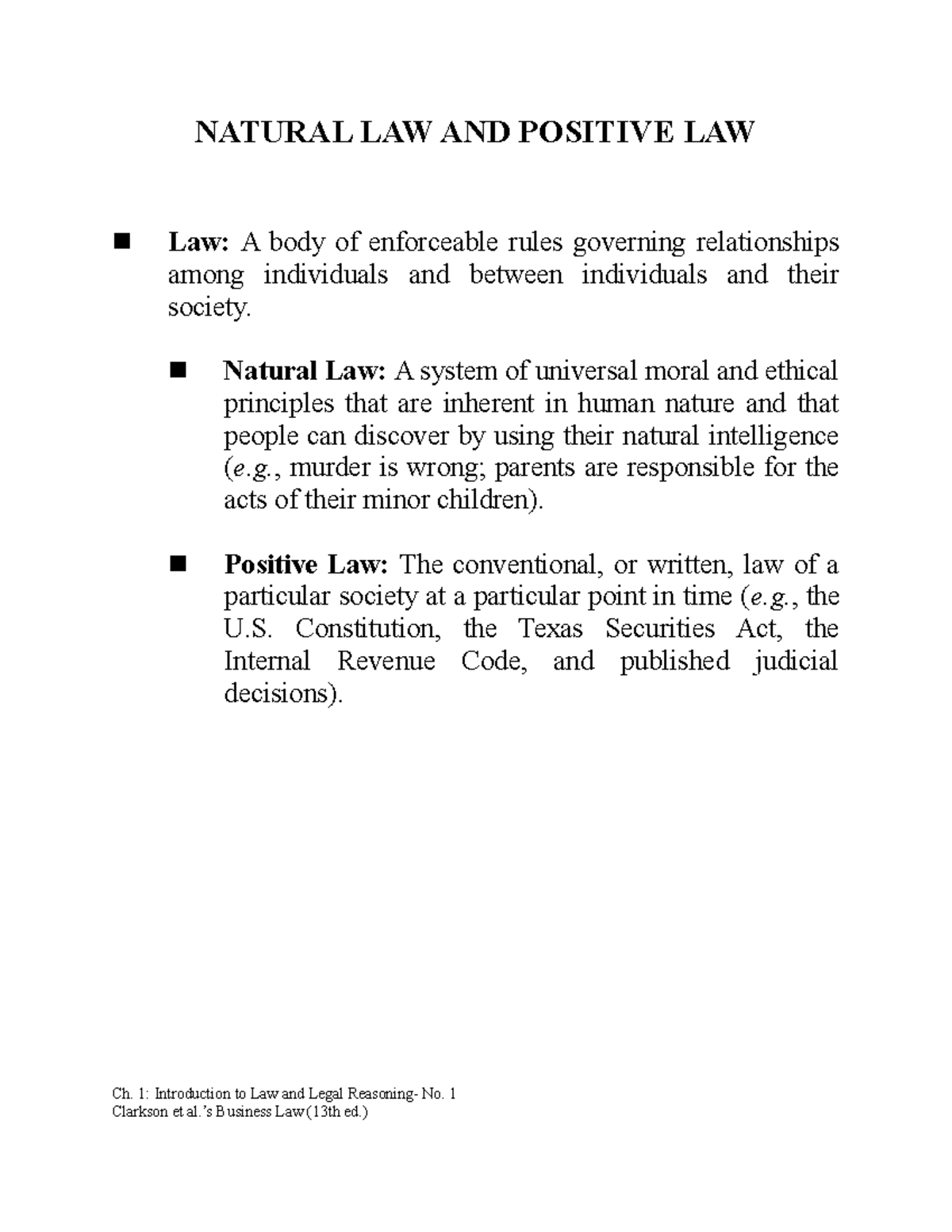 chapter-1-natural-law-and-positive-law-law-a-body-of-enforceable