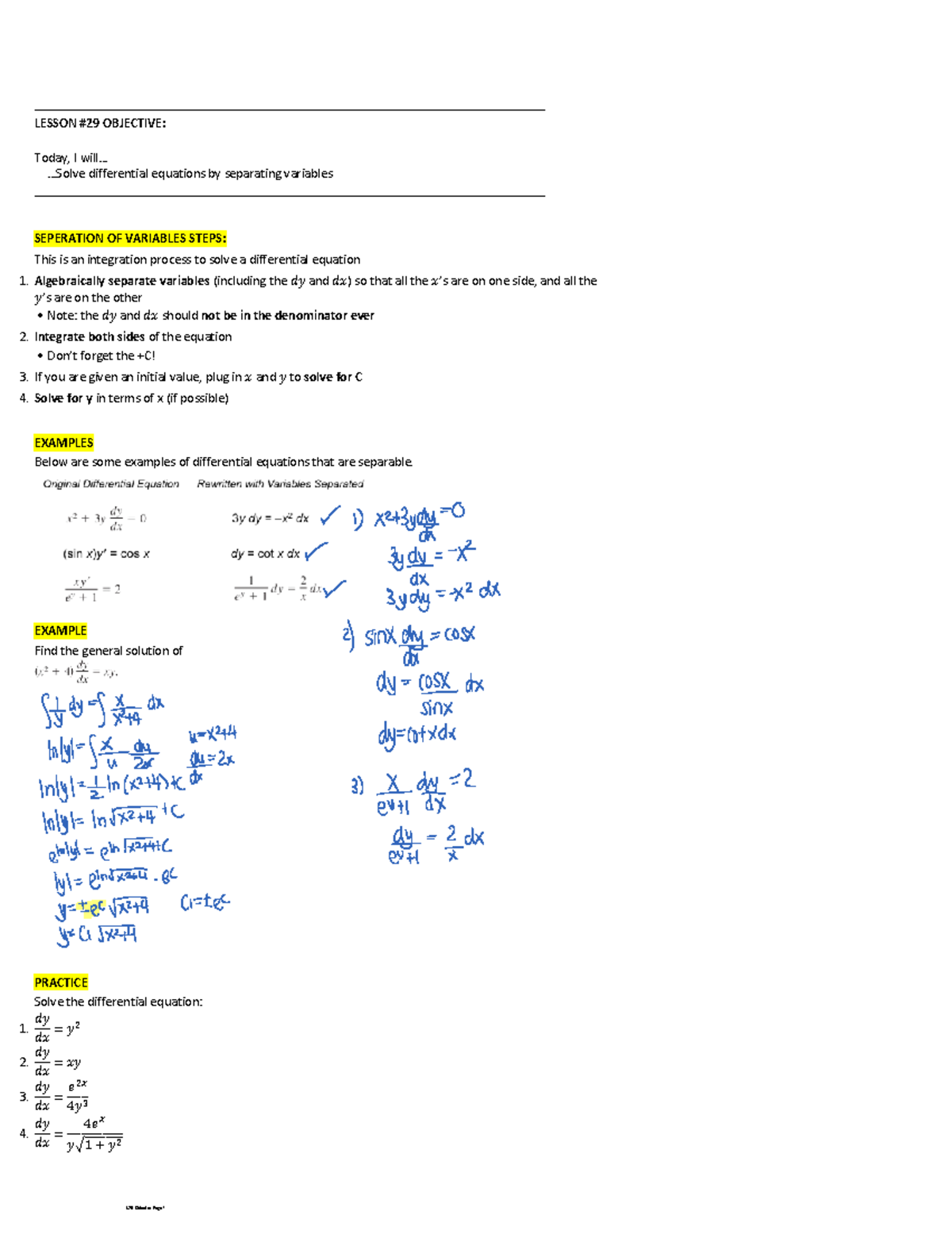 L29 Calculus