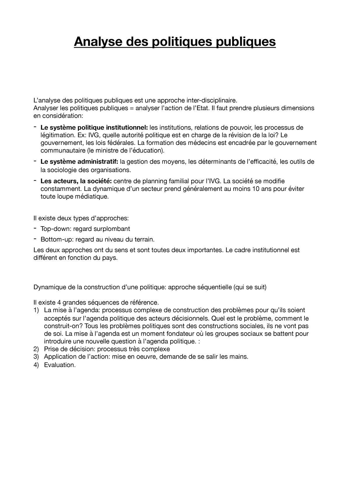 APP PDF - Notes De Cours Analyse Des Politiques Publiques - Analyse Des ...