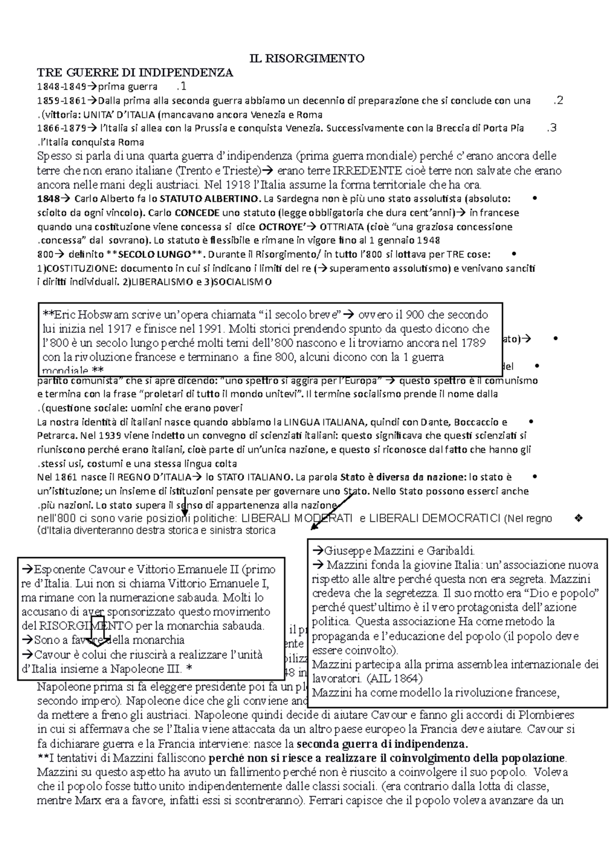 Risorgimento E Unità D'Italia - IL RISORGIMENTO TRE GUERRE DI ...