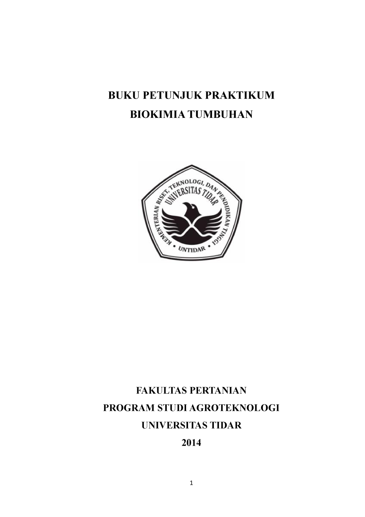 BUKU Petunjuk Praktikum Biokimia Tumbuhan - BUKU PETUNJUK PRAKTIKUM ...