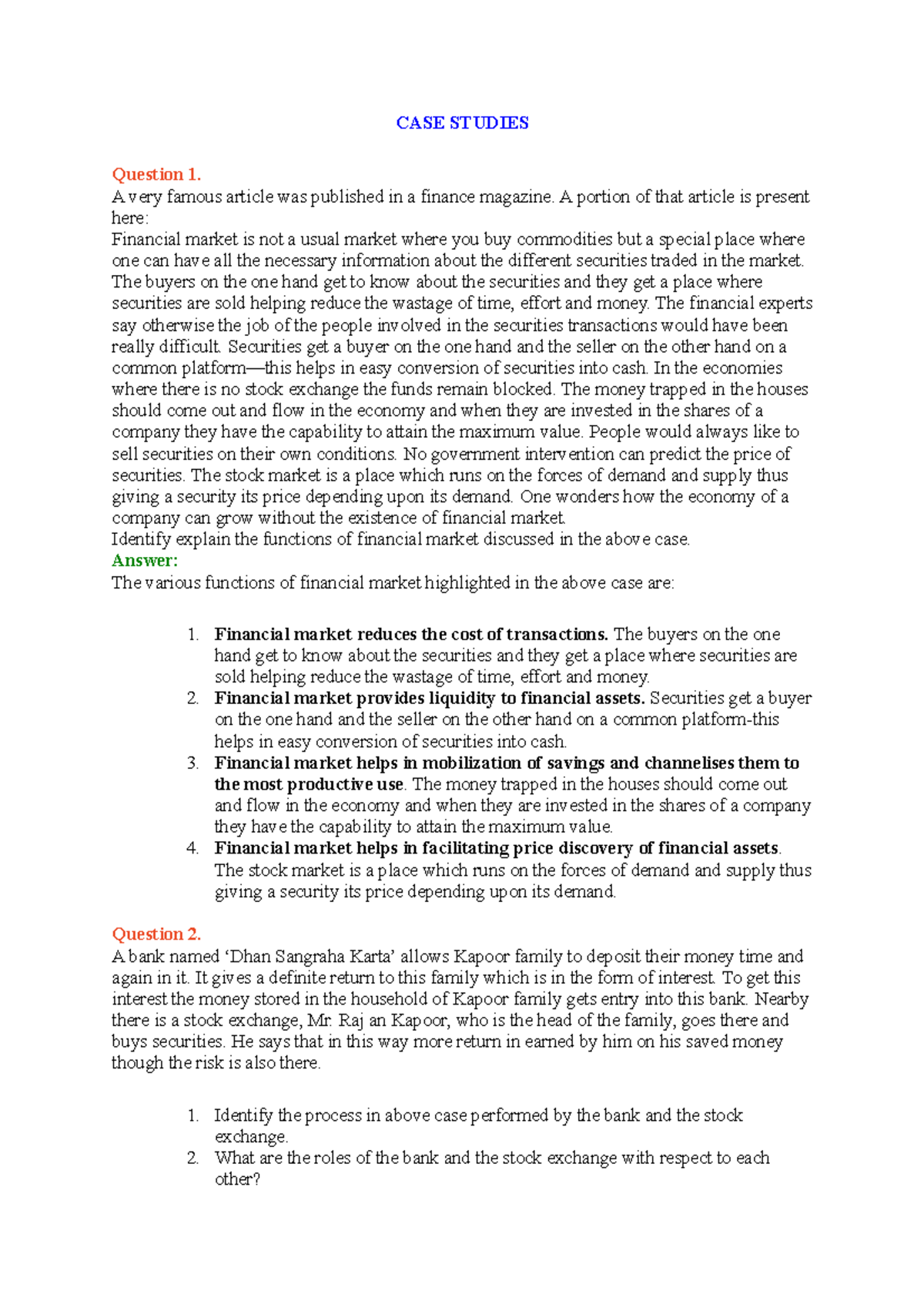 Carrying Capacity Case Study Answer Key