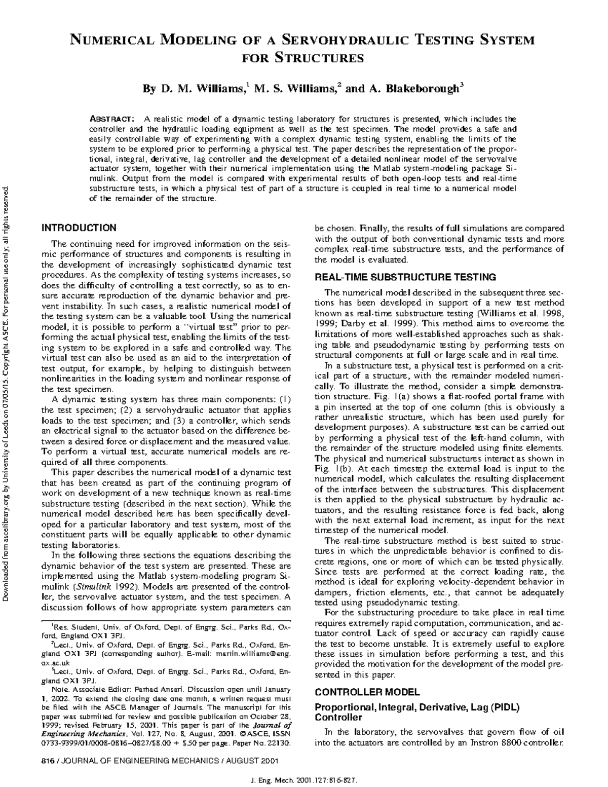 %28asce%290733-9399%282001 %29127%3A8%28816%29 - 816 / JOURNAL OF ...