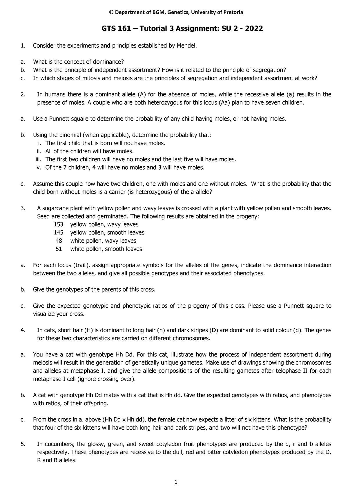 GTS 161 Tutorial 3 Assignment SU 2 2022 Updated 19-08-2022 ...