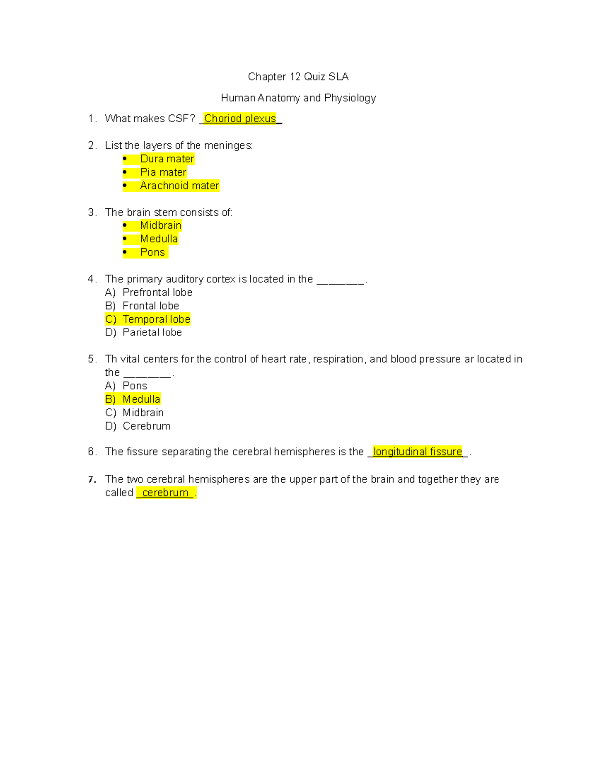 A&P Ch12 Quiz This short quiz covers Austin Peay's A&P book chapter