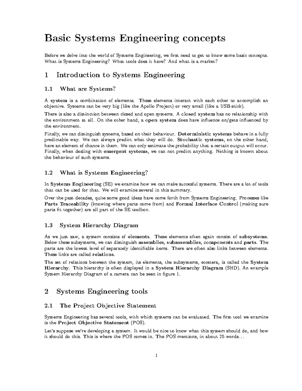 Summary Basic Systems Engineering Concepts Basic Systems Engineering Concepts Before We Delve Summary Basic Systems Engineering Concepts Basic Systems Engineering Concepts Before We Delve