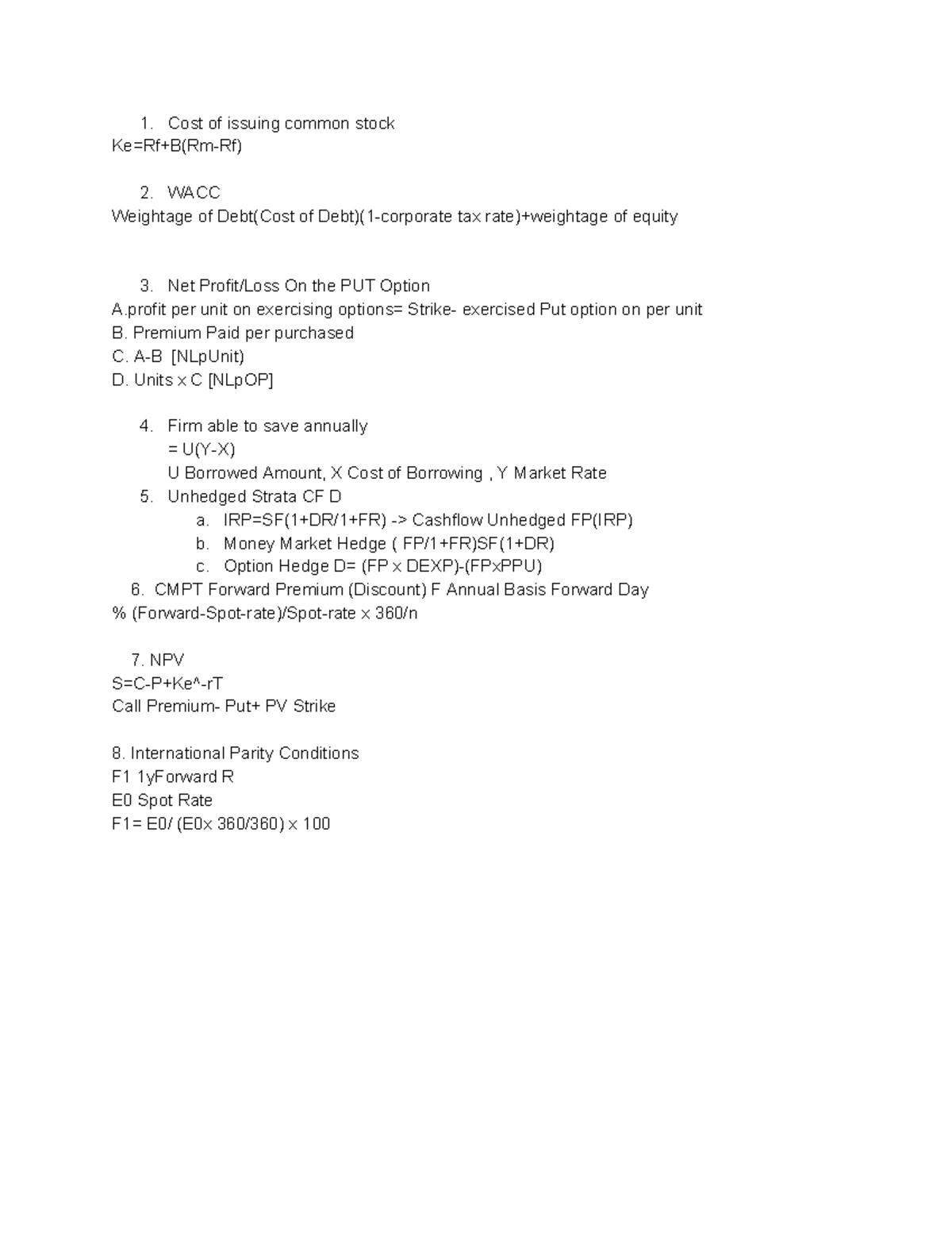 INF Formula - Made easier the forumulas with steps - Cost of issuing ...