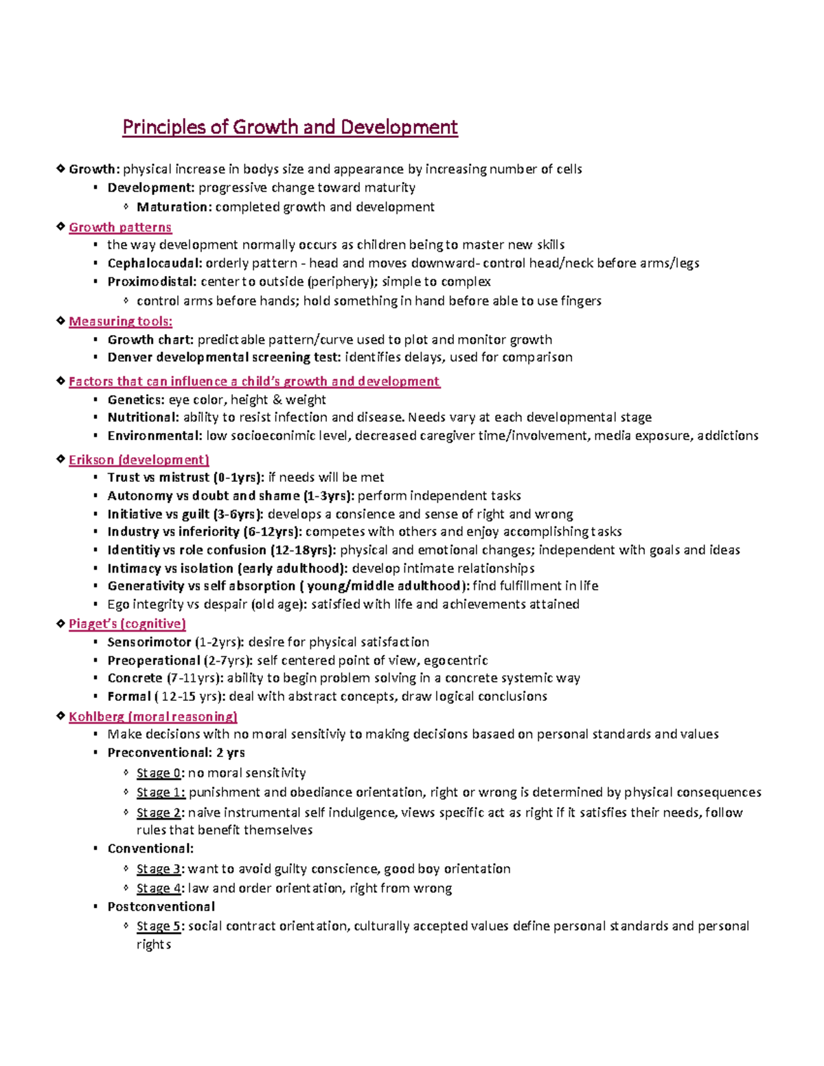 rn growth and development case study test