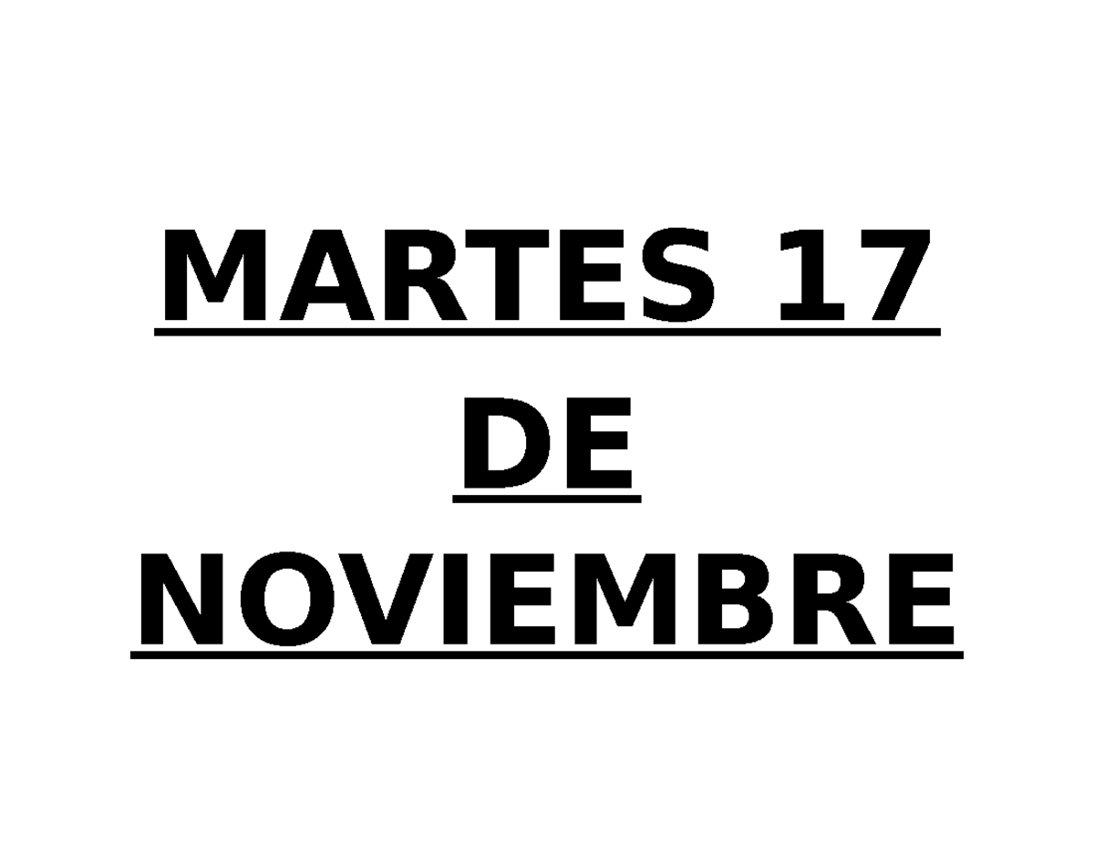 Planeaciones Semana 13 - MARTES 17 DE NOVIEMBRE PLANEACIÓN SEMANAL ...